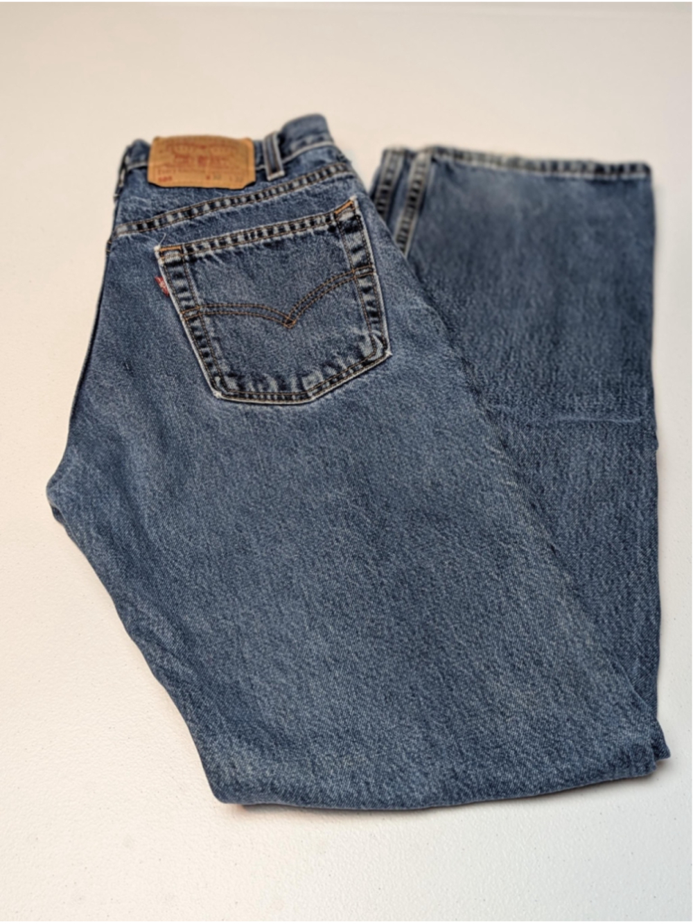 Vintage 2001 Levi’s 505 Jeans W30 L32 Made in USA Regular Fit Straight Leg Red T